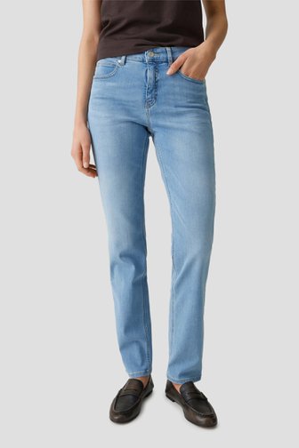 Voorkant van Blauwe jeans - Slim fit door Opus pants voor Dames
