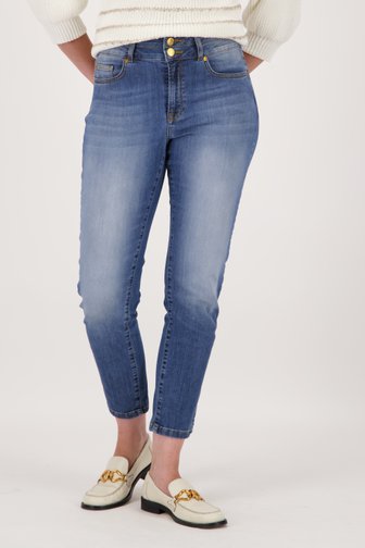 Blauwe jeans - Straight fit - 7/8 lengte van More & More voor Dames