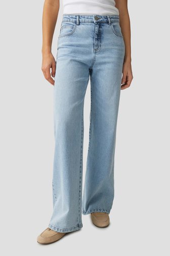 Voorkant van Blauwe jeans - Wide leg fit  door Opus voor Dames