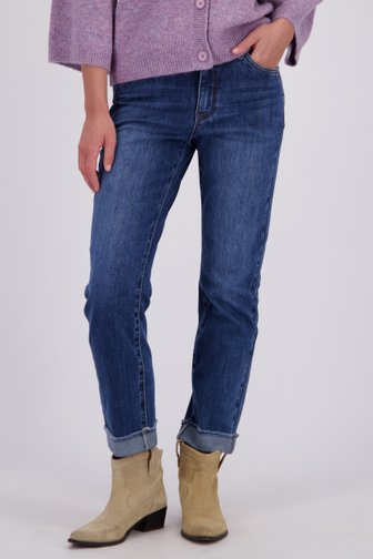 Voorkant van Blauwe jeansbroek - straight fit door Geisha voor Dames