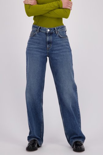 Voorkant van Blauwe jeansbroek - Wide leg fit door Marc O'Polo voor Dames