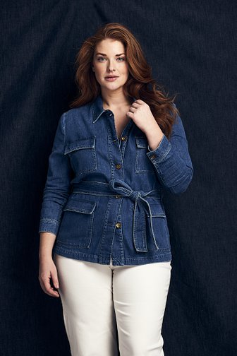 Blauwe jeansjas van Liberty Island Denim voor Dames