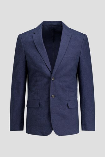 Productfoto 1 van Blauwe kostuumvest met linnen door Only & Sons voor Heren