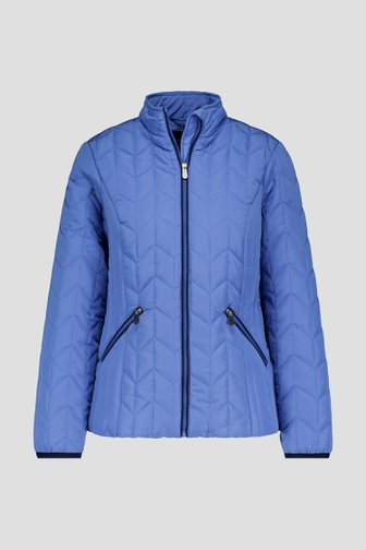 Blauwe, licht gewatteerde jas van Claude Arielle voor Dames