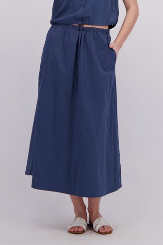 Voorkant van Blauwe midi rok door Geisha voor Dames