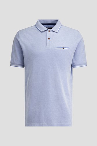 Productfoto 1 van Blauwe polo met korte mouwen door Dansaert Blue voor Heren