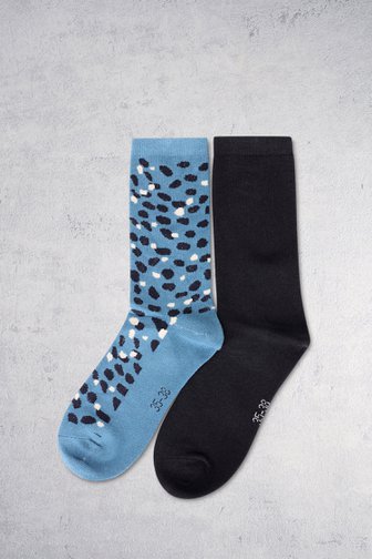 Voorkant van Blauwe sokken - 2 paar door Liberty Island voor Dames