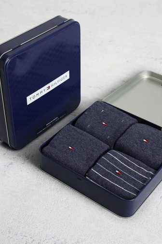 Voorkant van Blauwe sokken - 4 paar door Tommy Hilfiger voor Heren
