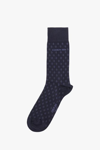 Blauwe sokken met print van Cerruti 1881 voor Heren
