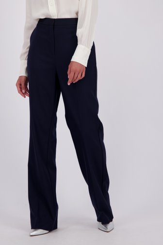 Voorkant van Blauwe straight fit broek door D'Auvry Studio voor Dames