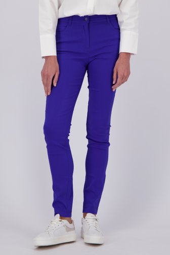 Blauwe stretchbroek van Claude Arielle voor Dames