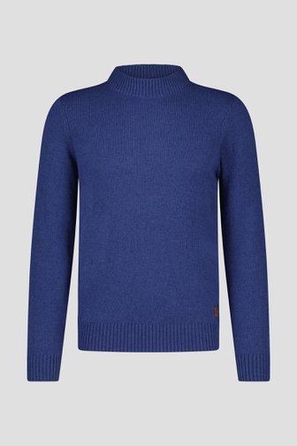 Blauwe trui met wol van Upper East voor Heren