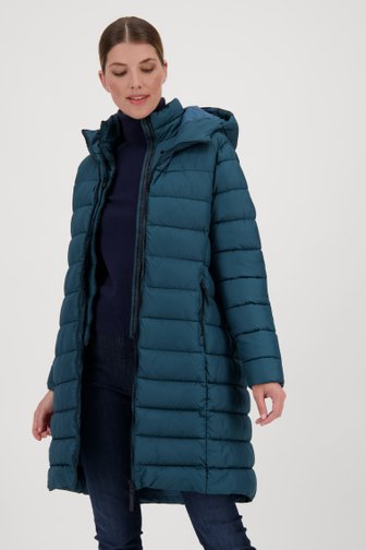 Blauwgroene gewatteerde winterjas van Regatta voor Dames