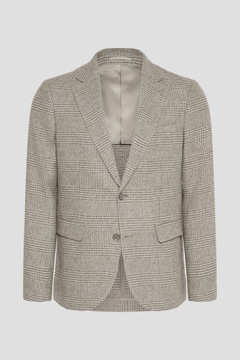 Le devant de Blazer à carreaux beige de Matinique pour Hommes