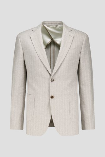 Blazer beige-marron à chevrons - slim fit de Upper East pour Hommes