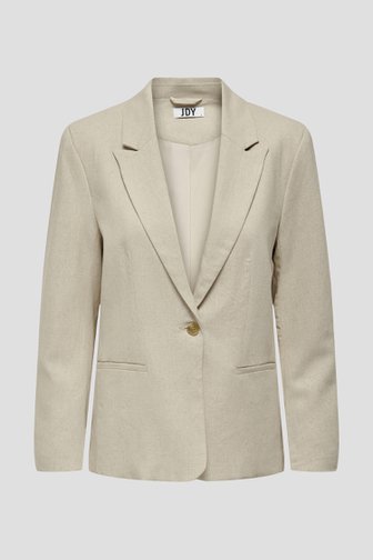 Blazer beige mélangé avec lin de JDY pour Femmes