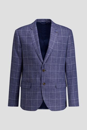 Le devant de Blazer bleu à motif à carreaux - Regular fit de Dansaert Black Premium pour Hommes