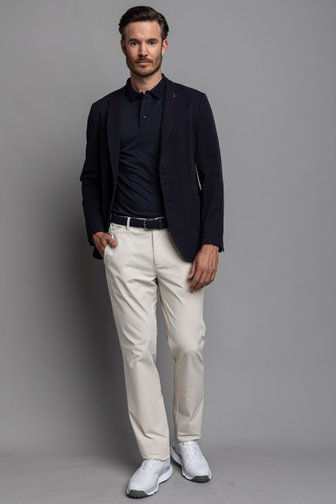Le devant de Blazer de golf bleu foncé de Dansaert Golf Club pour Hommes