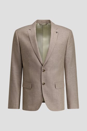 Le devant de Blazer marron clair en wool blend - Regular fit de Dansaert Black Premium pour Hommes