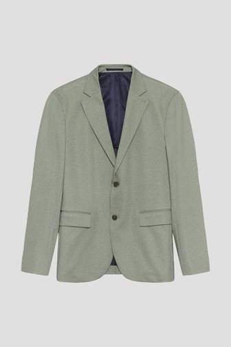 Le devant de Blazer vert grisé chiné de Matinique pour Hommes