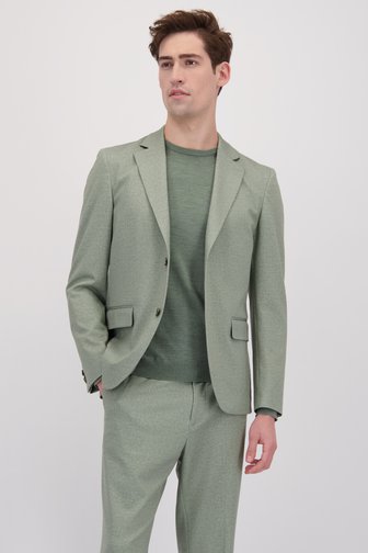 Le devant de Blazer vert grisé chiné de Matinique pour Hommes