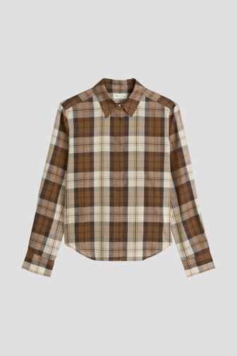 Photo produit 1 de Blouse à carreaux marron de Marc O'Polo pour Femmes