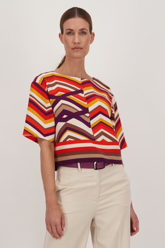 Blouse à imprimé géométrique coloré de D'Auvry pour Femmes