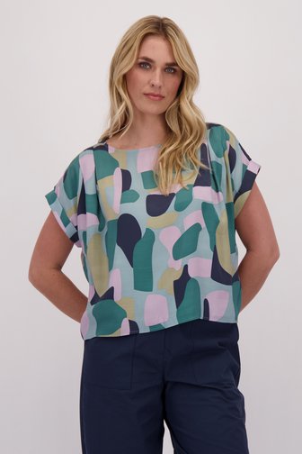 Le devant de Blouse à manches courtes avec imprimé graphique de Libelle pour Femmes