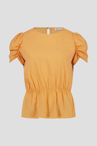 Blouse à manches courtes orange de D'Auvry pour Femmes