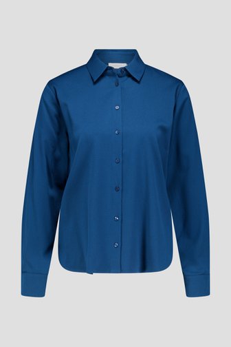 Blouse à manches longues bleue pétrol