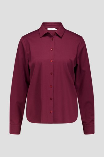 Blouse à manches longues bordeaux