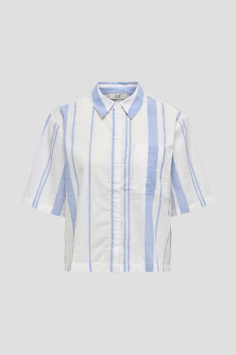 Blouse à rayures bleu-blanc à manches courtes de JDY pour Femmes