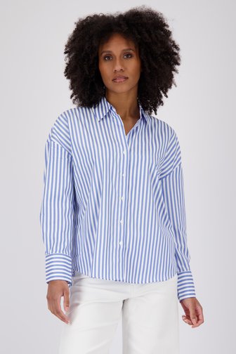 Le devant de Blouse à rayures bleues et blanches de JDY pour Femmes