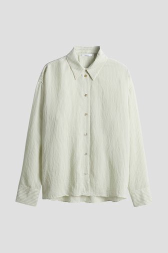 Blouse à rayures vert clair de Opus pour Femmes