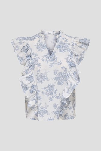 Photo produit 1 de Blouse blanche à motif floral bleu de JDY pour Femmes