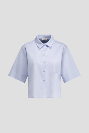 Photo produit 1 de Blouse bleu clair à manches courtes de Libelle pour Femmes