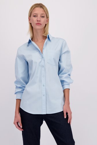 Le devant de Blouse bleu clair de D'Auvry pour Femmes