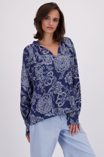 Le devant de Blouse bleue à imprimé floral de JDY pour Femmes