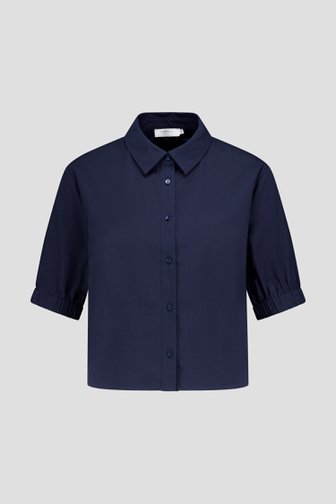 Photo produit 1 de Blouse bleue à manches courtes de Liberty Island pour Femmes