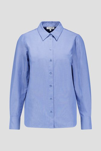 Photo produit 1 de Blouse bleue avec col chemise de More & More pour Femmes