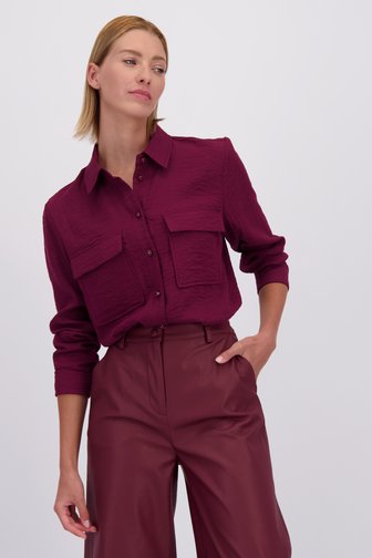 Le devant de Blouse bordeaux de D'Auvry pour Femmes