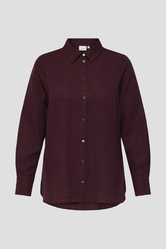 Le devant de Blouse bordeaux  de ONLY Carmakoma pour Femmes