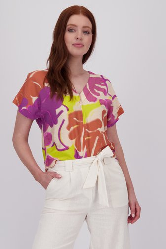 Blouse colorée à l'aspect soie de Libelle pour Femmes