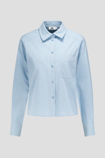Le devant de Blouse courte bleu clair de Louise pour Femmes