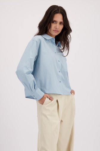 Le devant de Blouse courte bleu clair de Louise pour Femmes