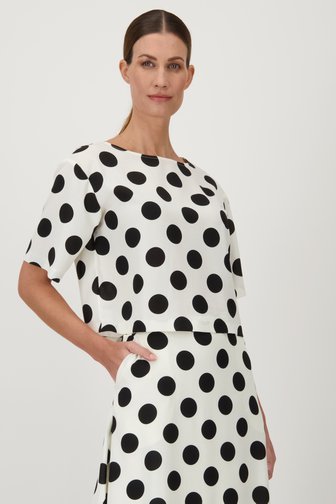 Blouse écrue à bulbes de D'Auvry pour Femmes