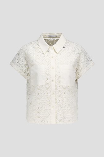Blouse écrue en broderie anglaise de D'Auvry pour Femmes
