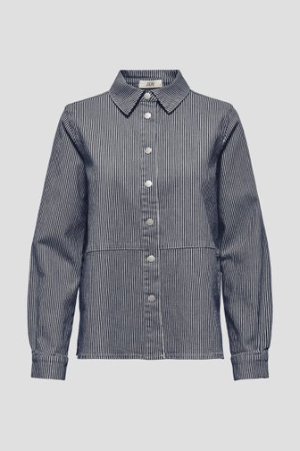 Photo produit 1 de Blouse en denim à rayures bleu et blanc de JDY pour Femmes