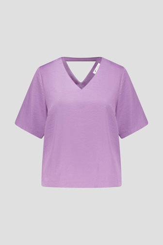 Blouse lilas à encolure en V de D'Auvry pour Femmes