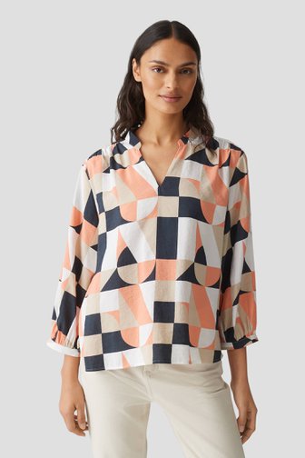 Blouse met geometrische print van Opus voor Dames